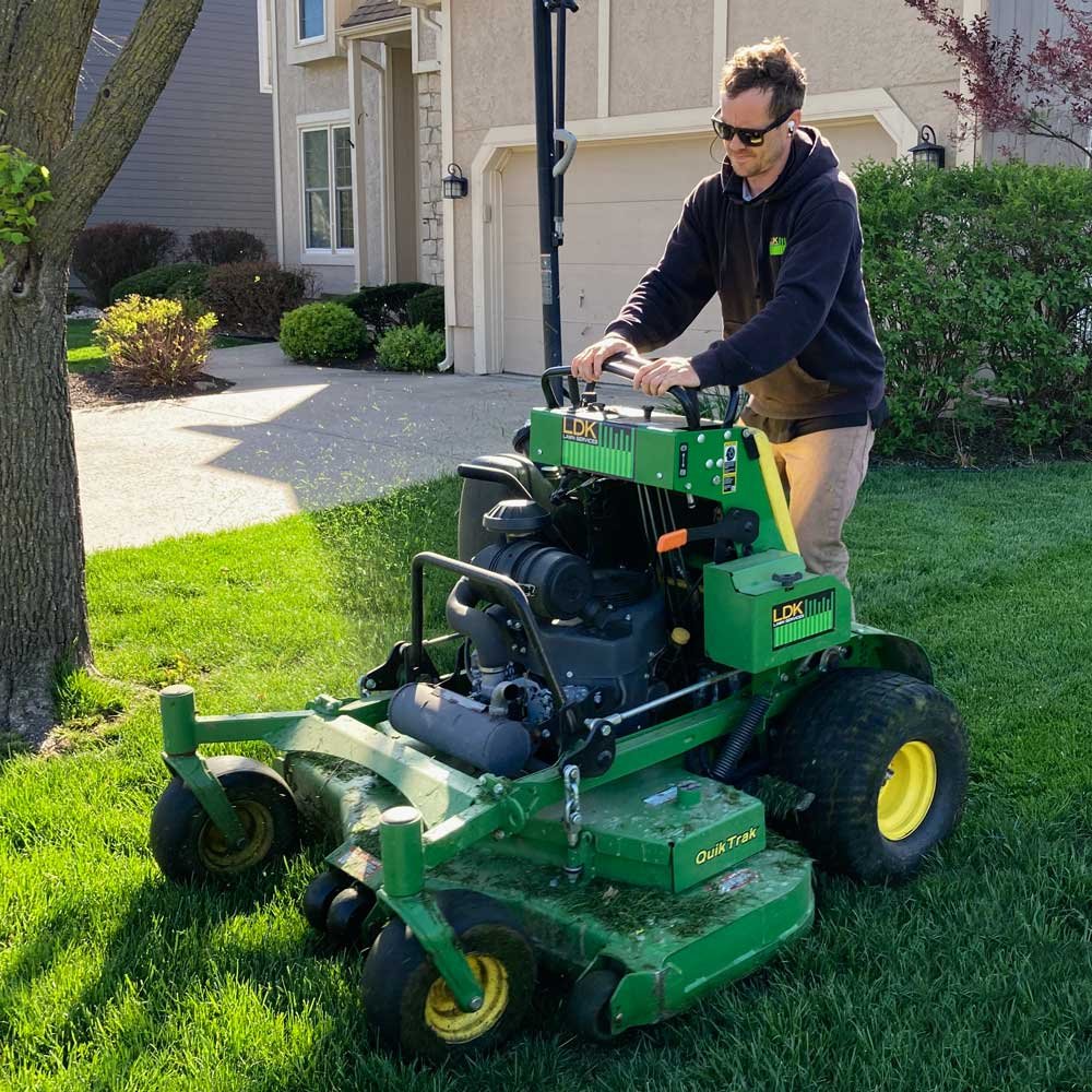 Professional lawn mowing service